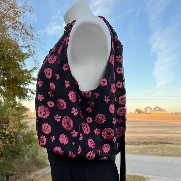 Ramy Brooke Black Leona Burnout Jumpsuit New Size 8 - Picture 6 of 11